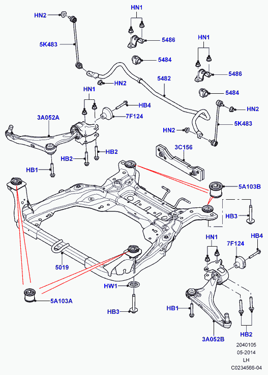 Land Rover LR024472 - Lenker, Radaufhängung parts5.com