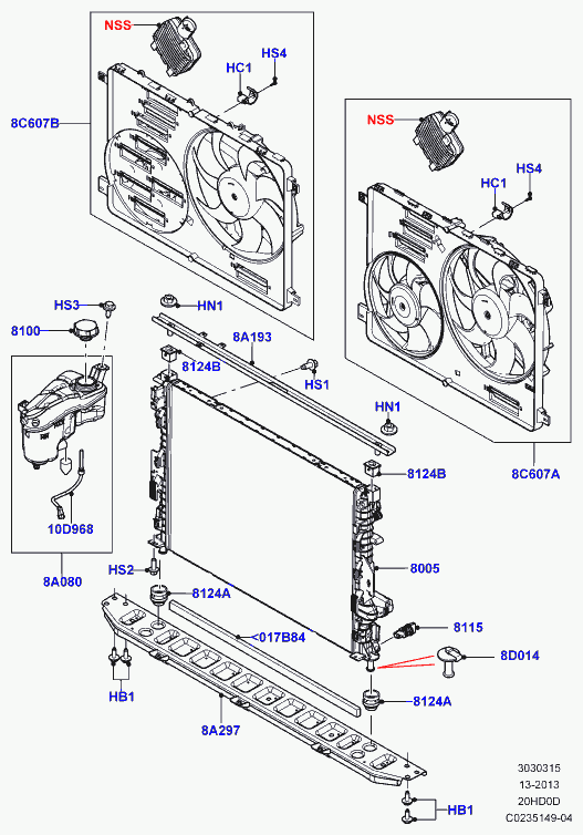 Land Rover LR000243 - Buson,vas expansiune parts5.com