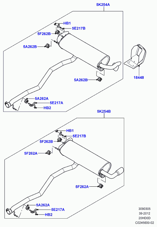 FORD LR000593 - Pidike, vaimennin parts5.com