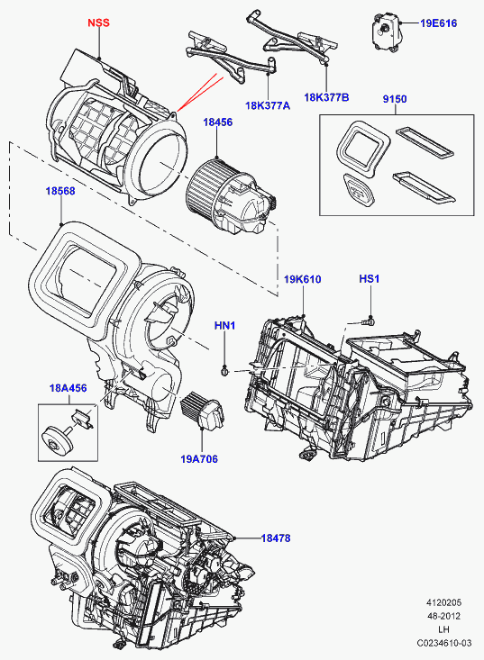 Land Rover LR002685 - Résistance, pulseur d'air habitacle parts5.com