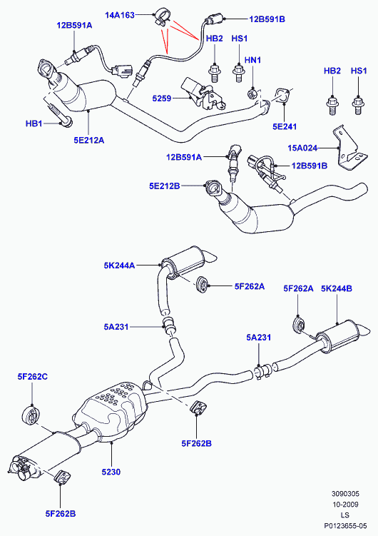 Land Rover MHK500910 - Sonda lambda parts5.com