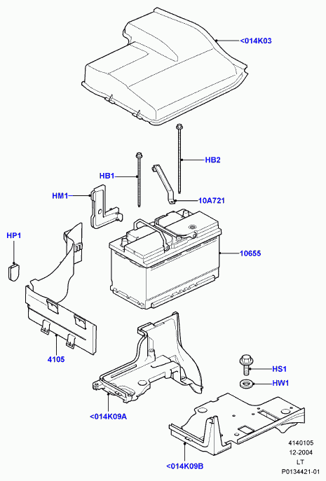 Land Rover YGD500190 - Baterie de pornire parts5.com