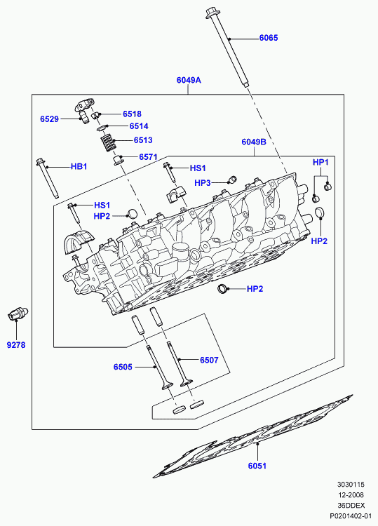 Land Rover 133 6545 - Drocnik ventila parts5.com