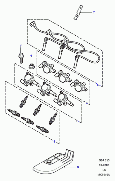 Land Rover NLP000020L - Spark Plug parts5.com