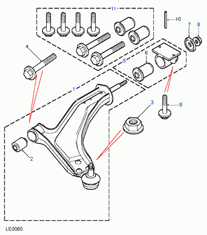 Land Rover RBJ 102920* - Brat, suspensie roata parts5.com