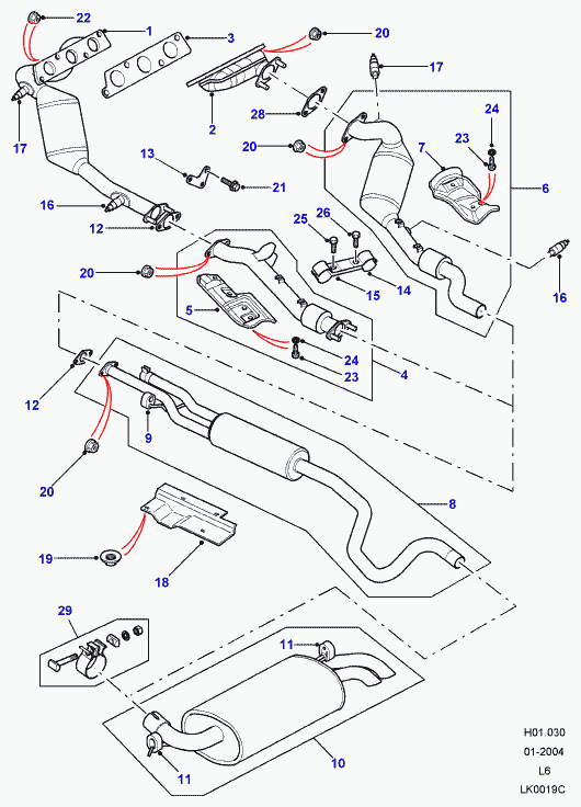 FORD MHK10 0940 - Sonda Lambda parts5.com