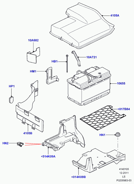 Land Rover LR038128 - Starter akumulator parts5.com