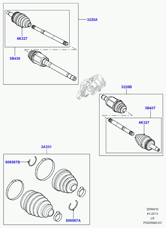 Land Rover LR025872 - Articulación, árbol de transmisión parts5.com