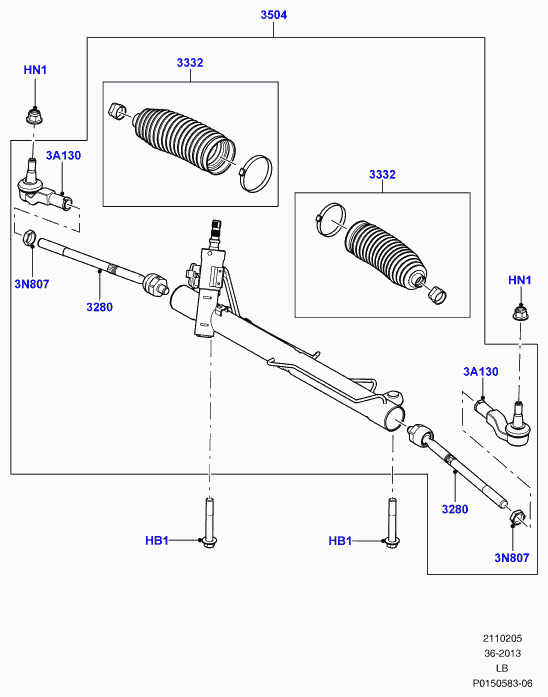 FORD LR002609 - Tie Rod End parts5.com