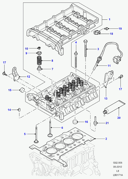 FORD LR004492 - Sensor, crankshaft pulse parts5.com