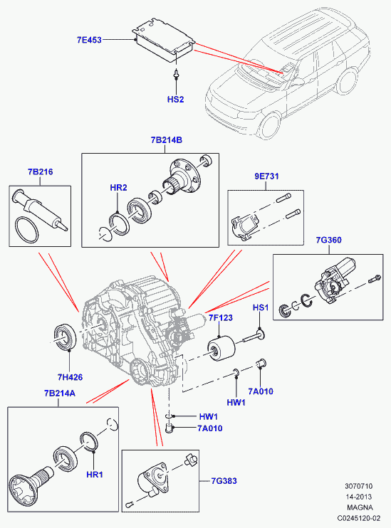 Land Rover IZB500030 - Anillo retén, engranaje distribuidor parts5.com