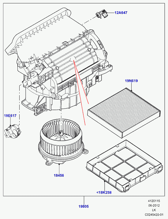 Rover LR0 36369 - Филтър купе (поленов филтър) parts5.com