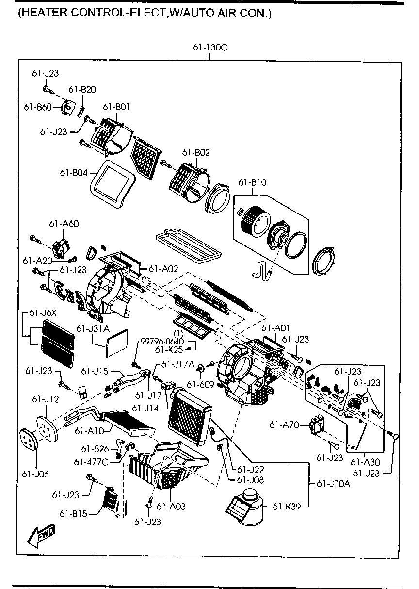 FORD BP4K-61-A10 - Schimbator caldura, incalzire habitaclu parts5.com