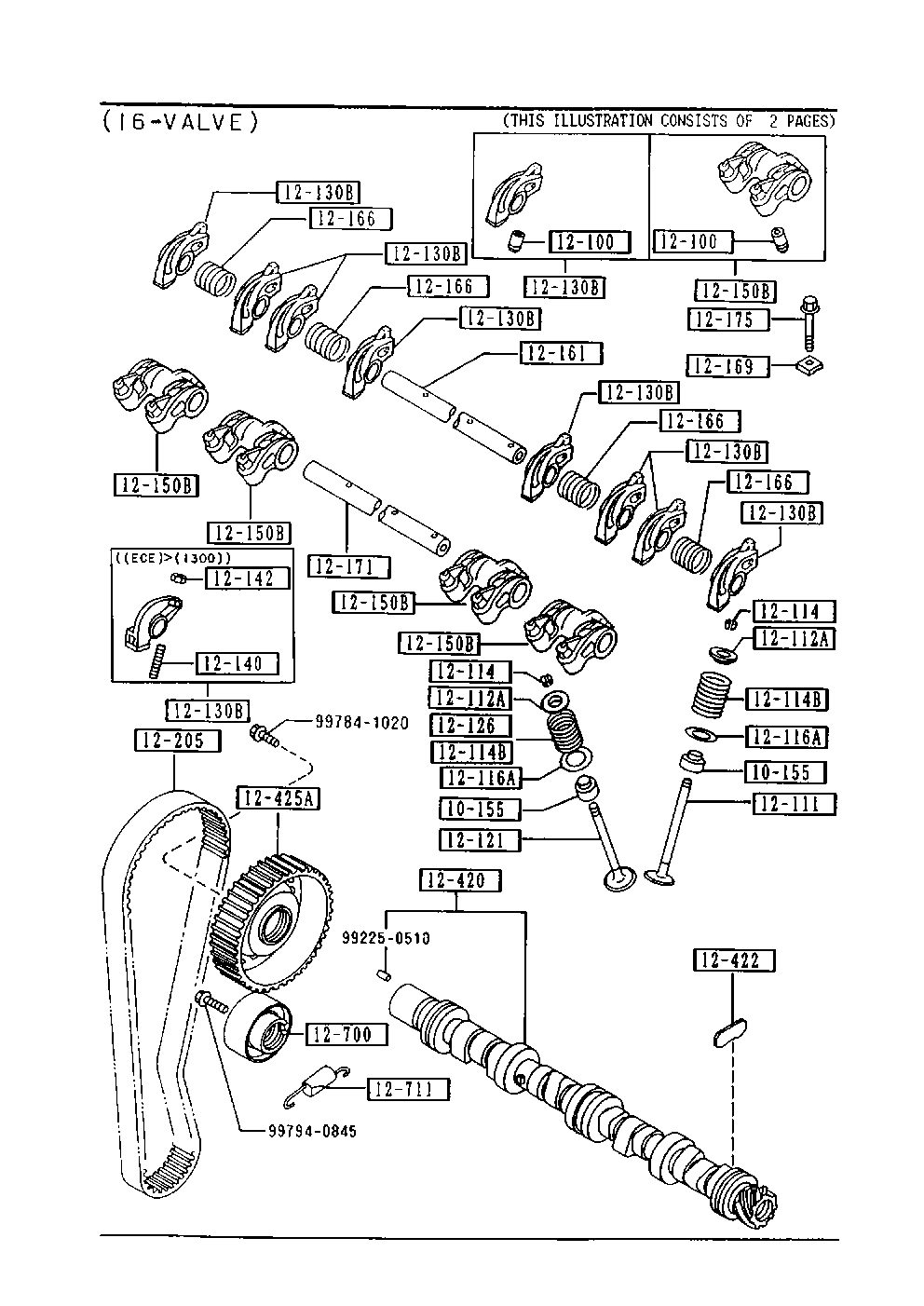 MAZDA B660-10-155 - Etansare, supape parts5.com