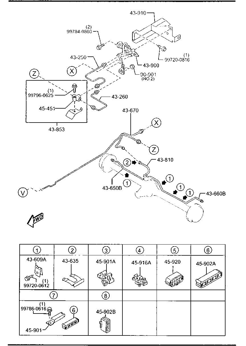 MAZDA 9994-00-801 - Παξιμάδι, πολλαπλή εξαγωγής parts5.com