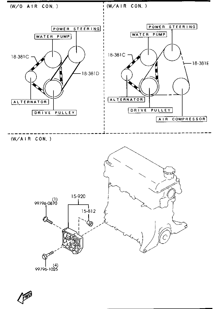 MAZDA B3C7-15-907C - Ιμάντας poly-V parts5.com