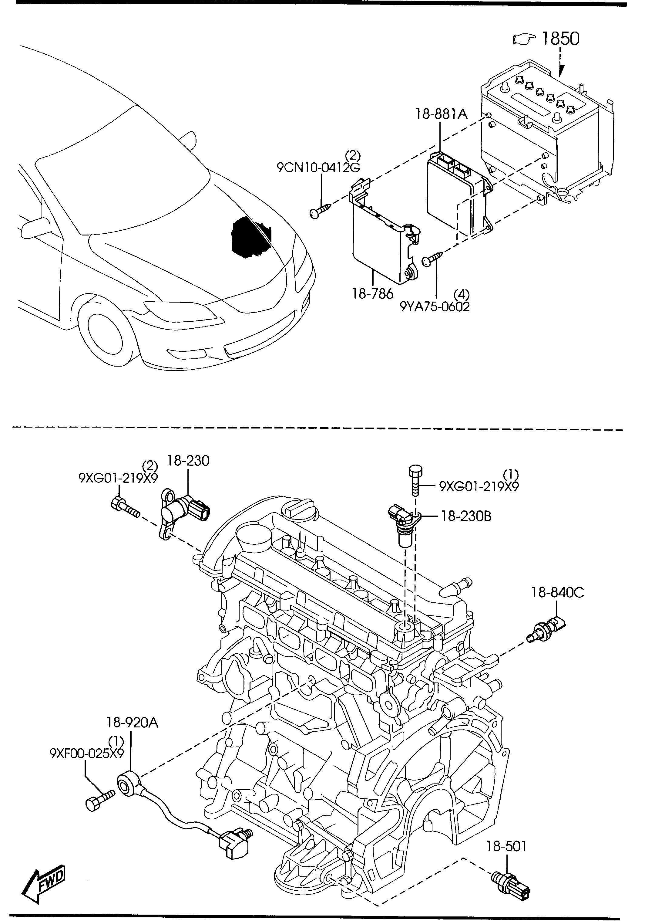 MAZDA LF66-18-861B - Lambda sensörü parts5.com