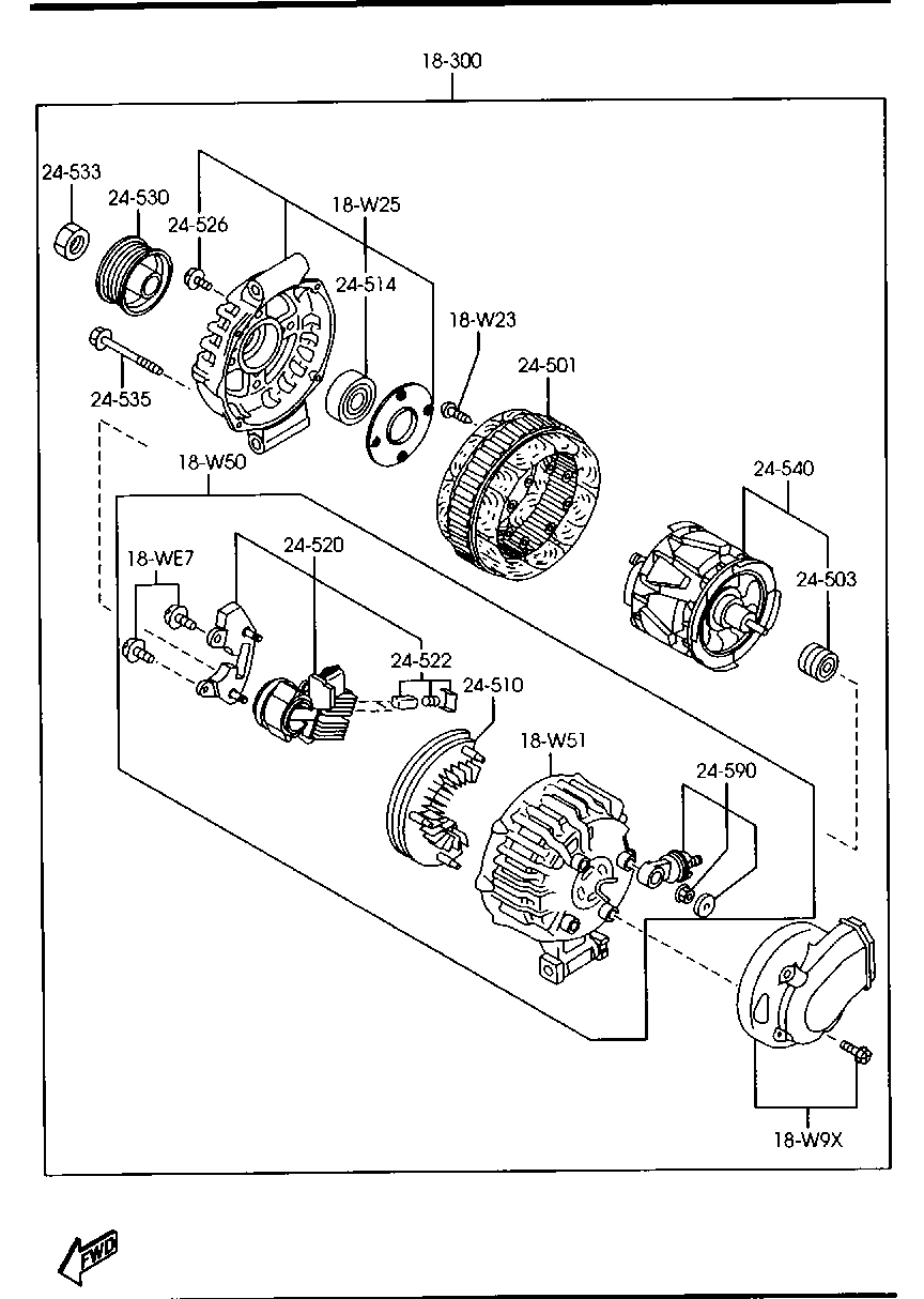 MAZDA PN16-18-W27 - Lezaj parts5.com