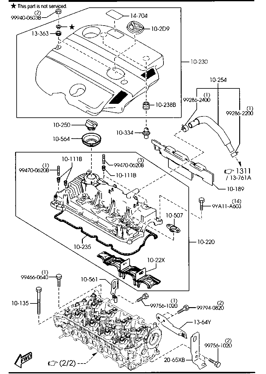 MAZDA R2AA-10-250 - Tömítőgyűrű, olajleeresztő csavar parts5.com