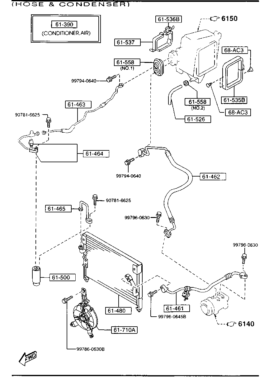 MAZDA LB83-61-501 - Dryer, air conditioning parts5.com