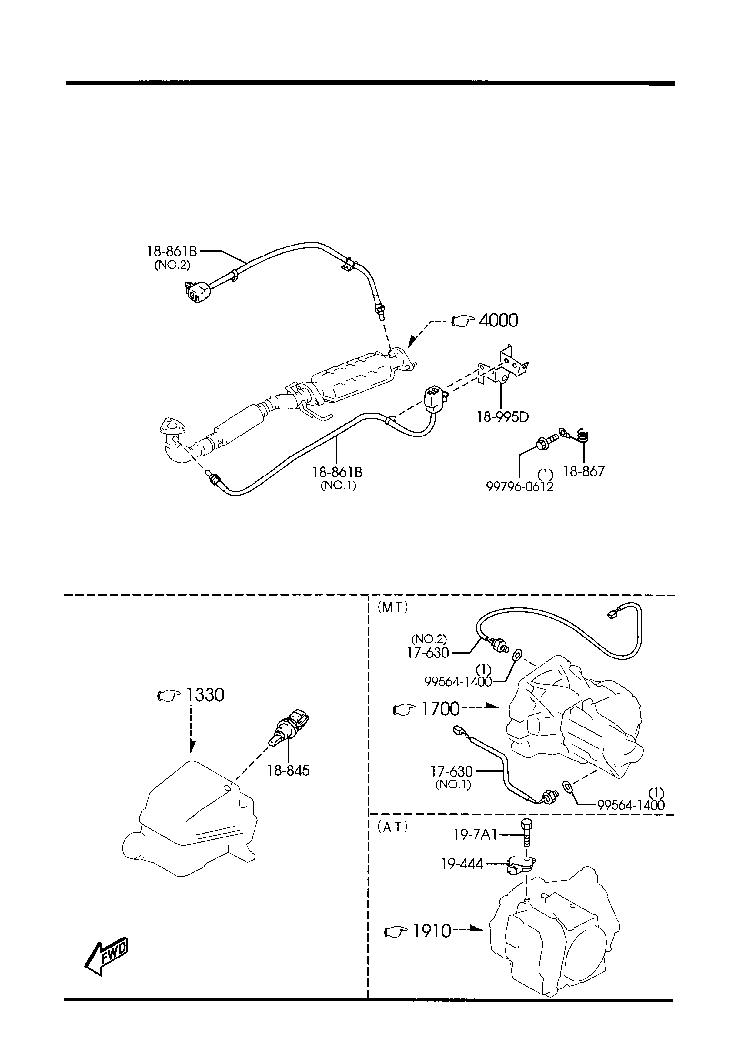 MAZDA JE15-18-51X - Sensor, coolant temperature parts5.com