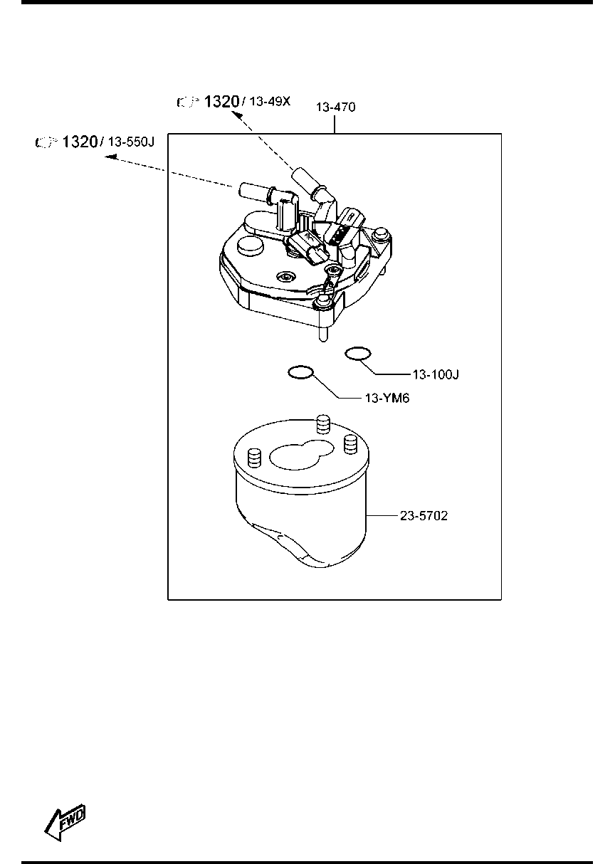 MAZDA Y650-13-480 - Fuel filter parts5.com