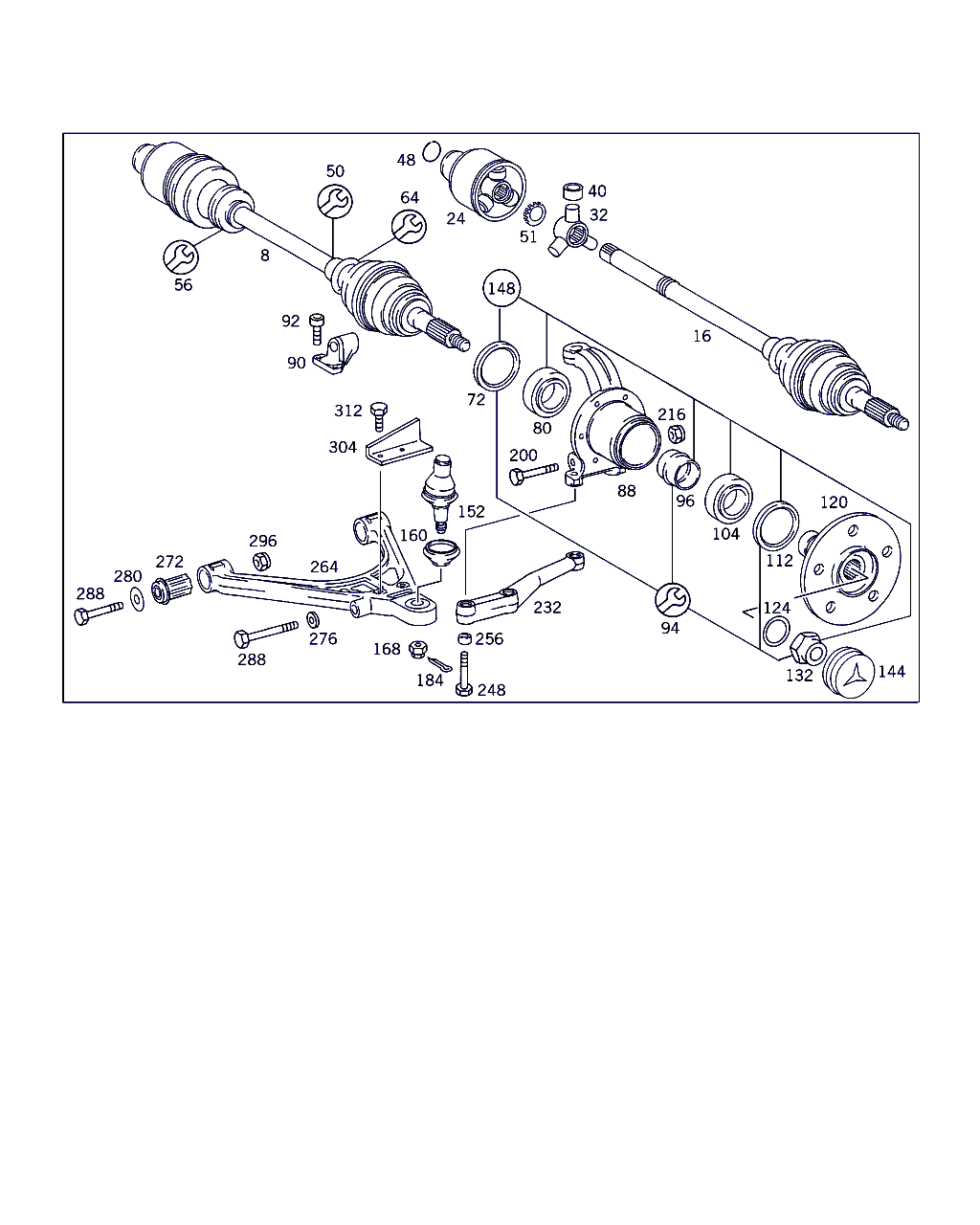 Mercedes-Benz A 631 330 01 85 - Fuelle, árbol de transmisión parts5.com