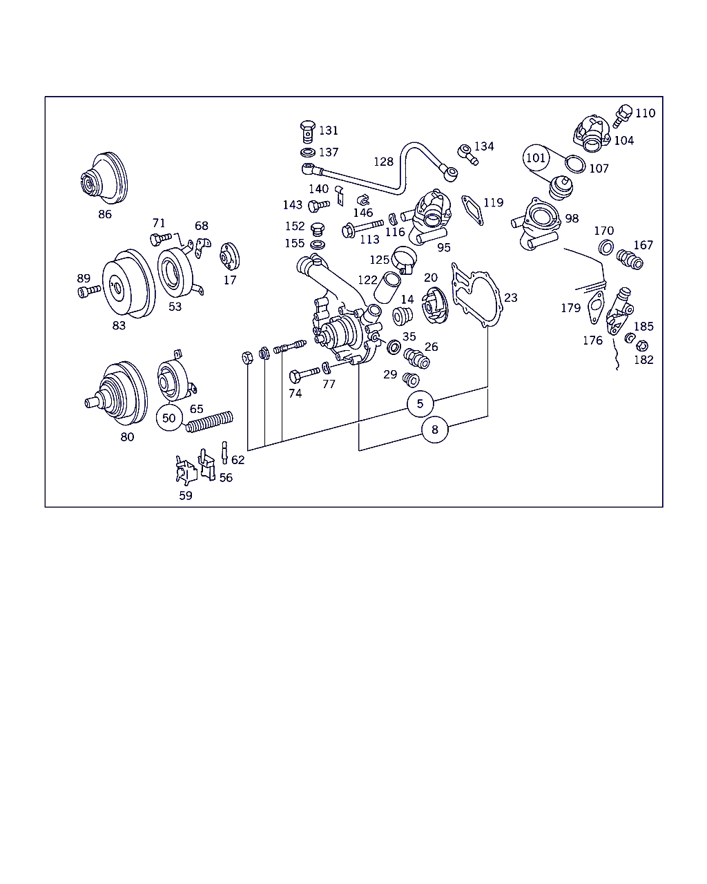 Mercedes-Benz A 102 203 03 73 - Thermostat, coolant parts5.com