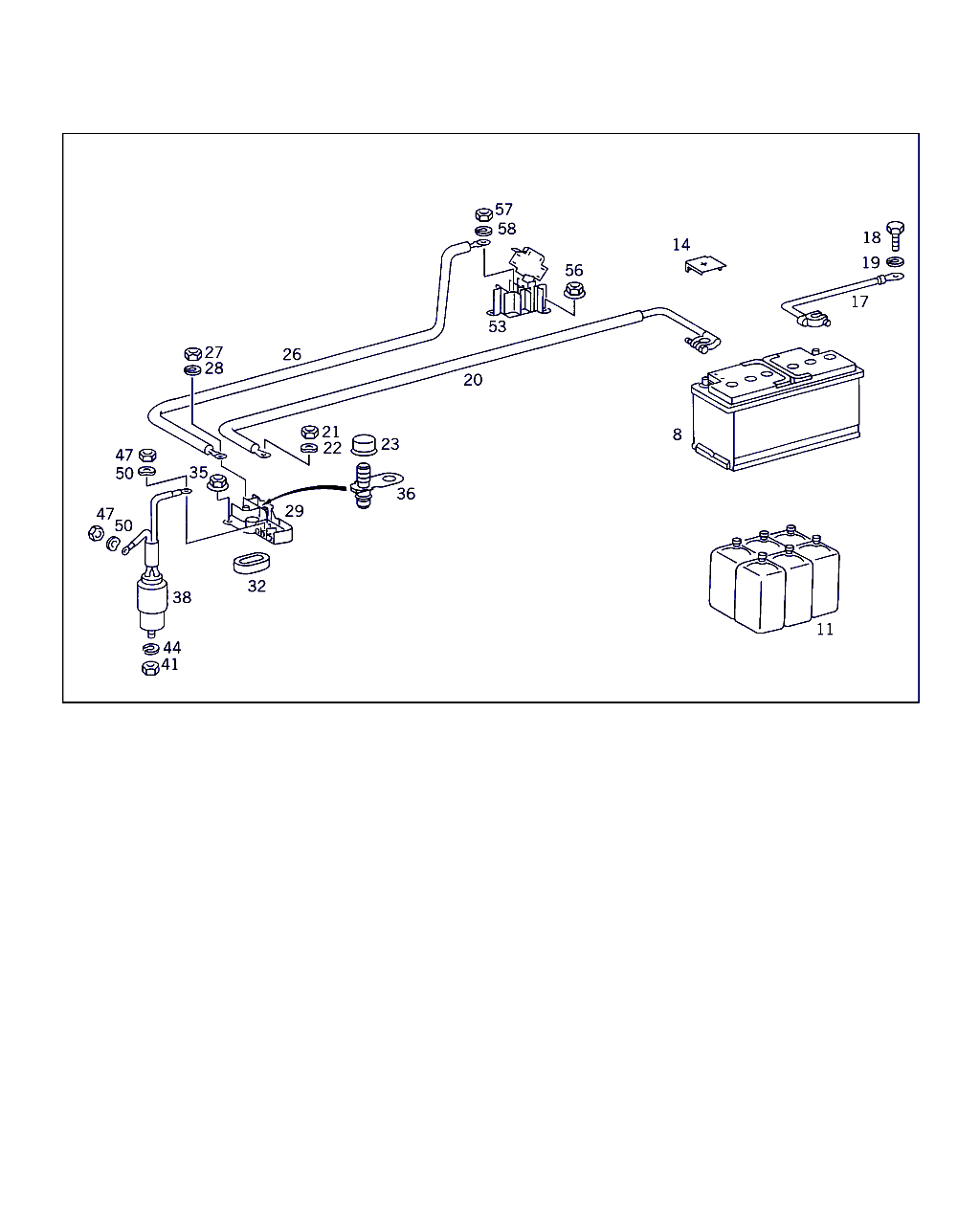 Mercedes-Benz A 140 540 01 01 - Starterbatterie parts5.com