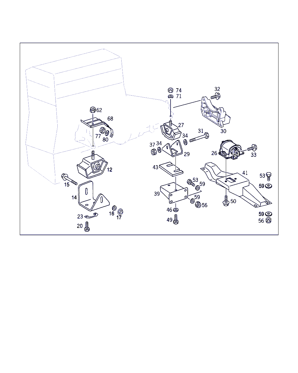 Mercedes-Benz A 140 240 18 18 - Mounting, manual transmission parts5.com