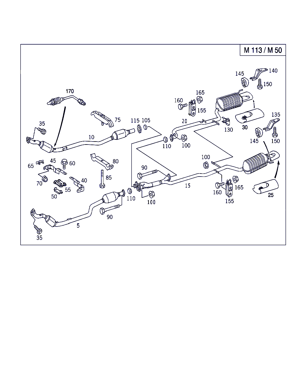 Mercedes-Benz A 220.490.41.19 - Catalizador parts5.com