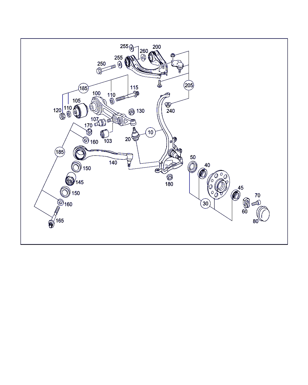 Mercedes-Benz A 211 330 81 07 - Wahacz, zawieszenie koła parts5.com