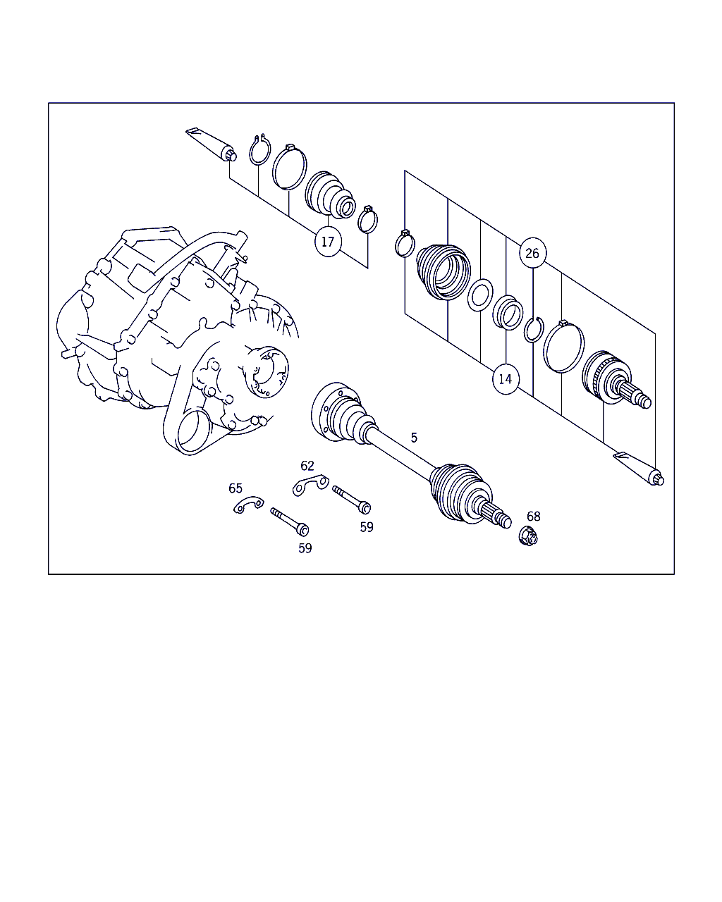 Mercedes-Benz A 000 330 16 85 - Körük, tahrik mili parts5.com