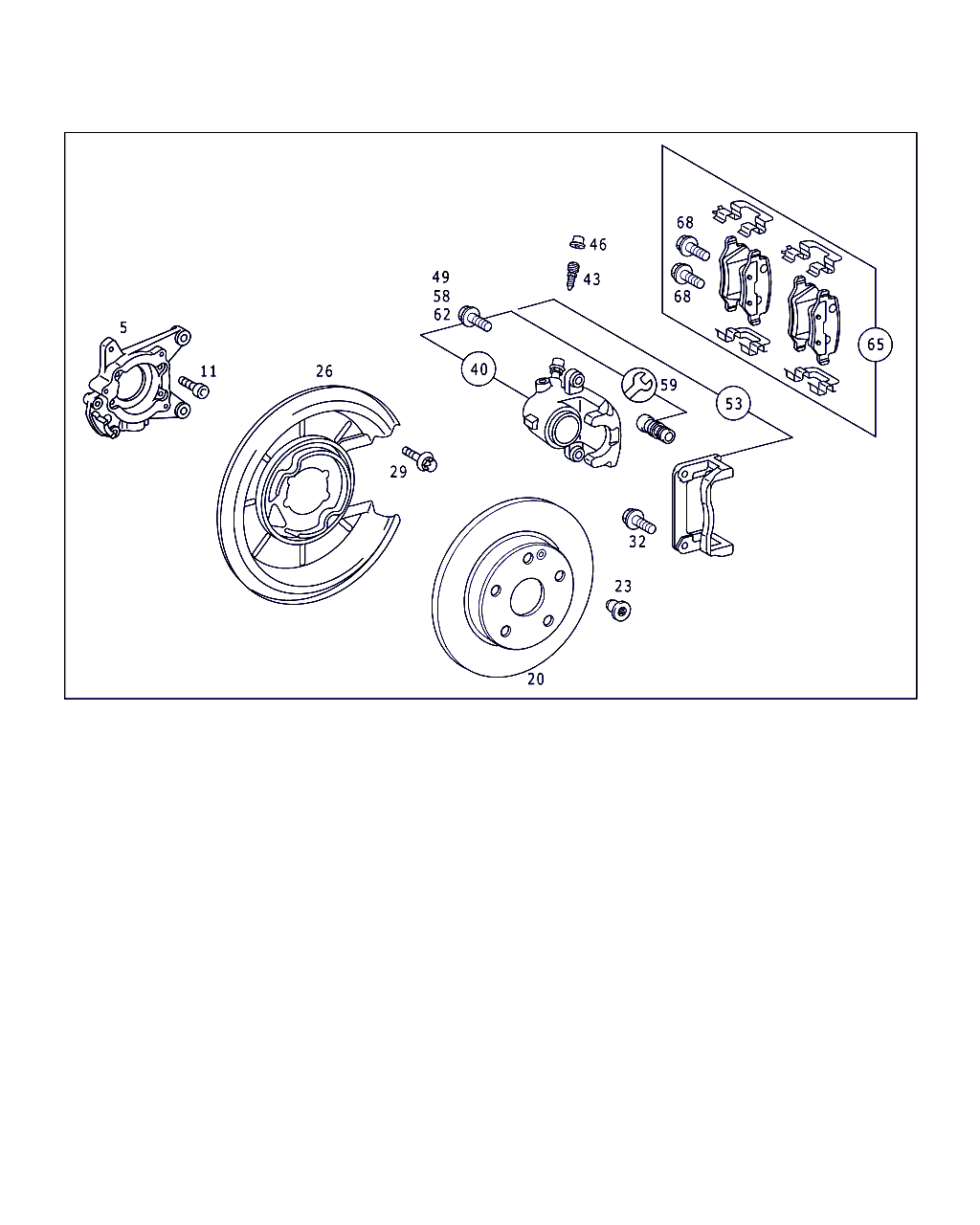 Mercedes-Benz A 414 420 01 20 - Komplet pločica, disk-kočnica parts5.com