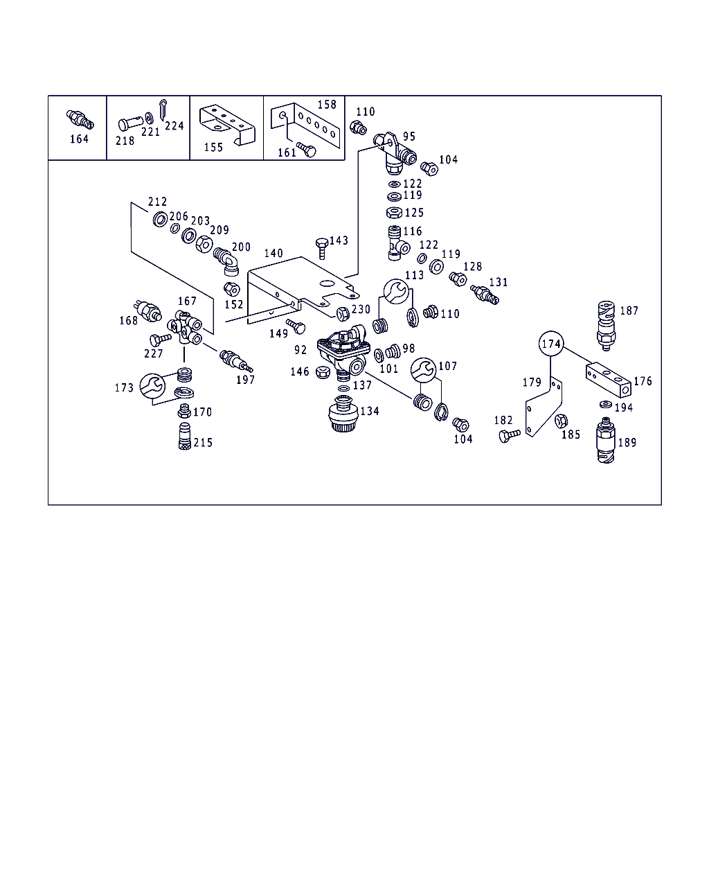 Mercedes-Benz A 000 430 24 70 - Tlumič výfuku, pneumatický systém parts5.com