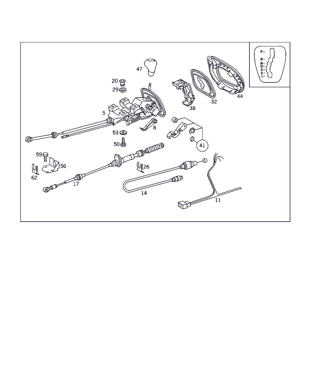 Mercedes-Benz A 000 268 06 91 - Cable, transmisión automática parts5.com