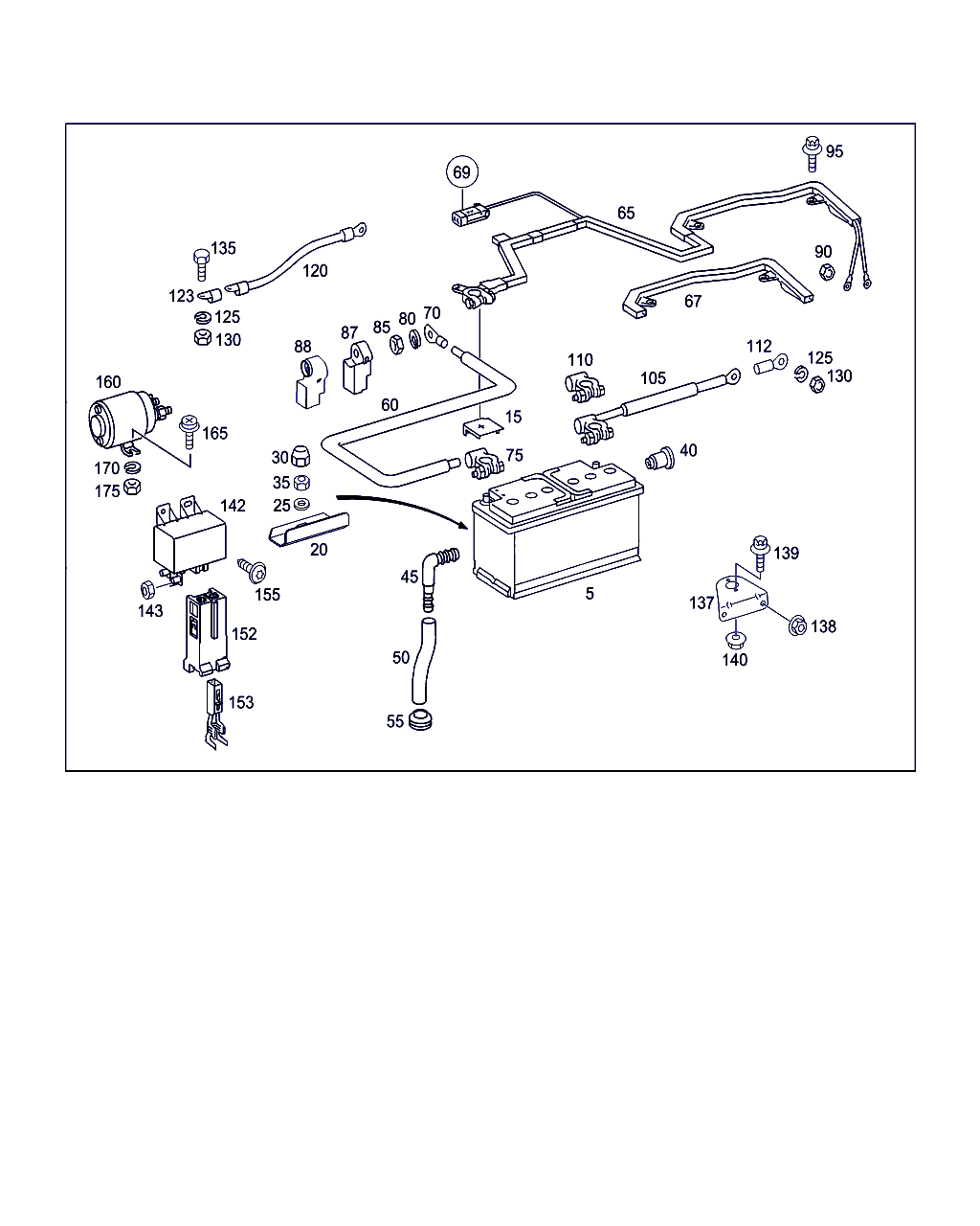 Evobus A 004 541 30 01 - Стартерная аккумуляторная батарея, АКБ parts5.com