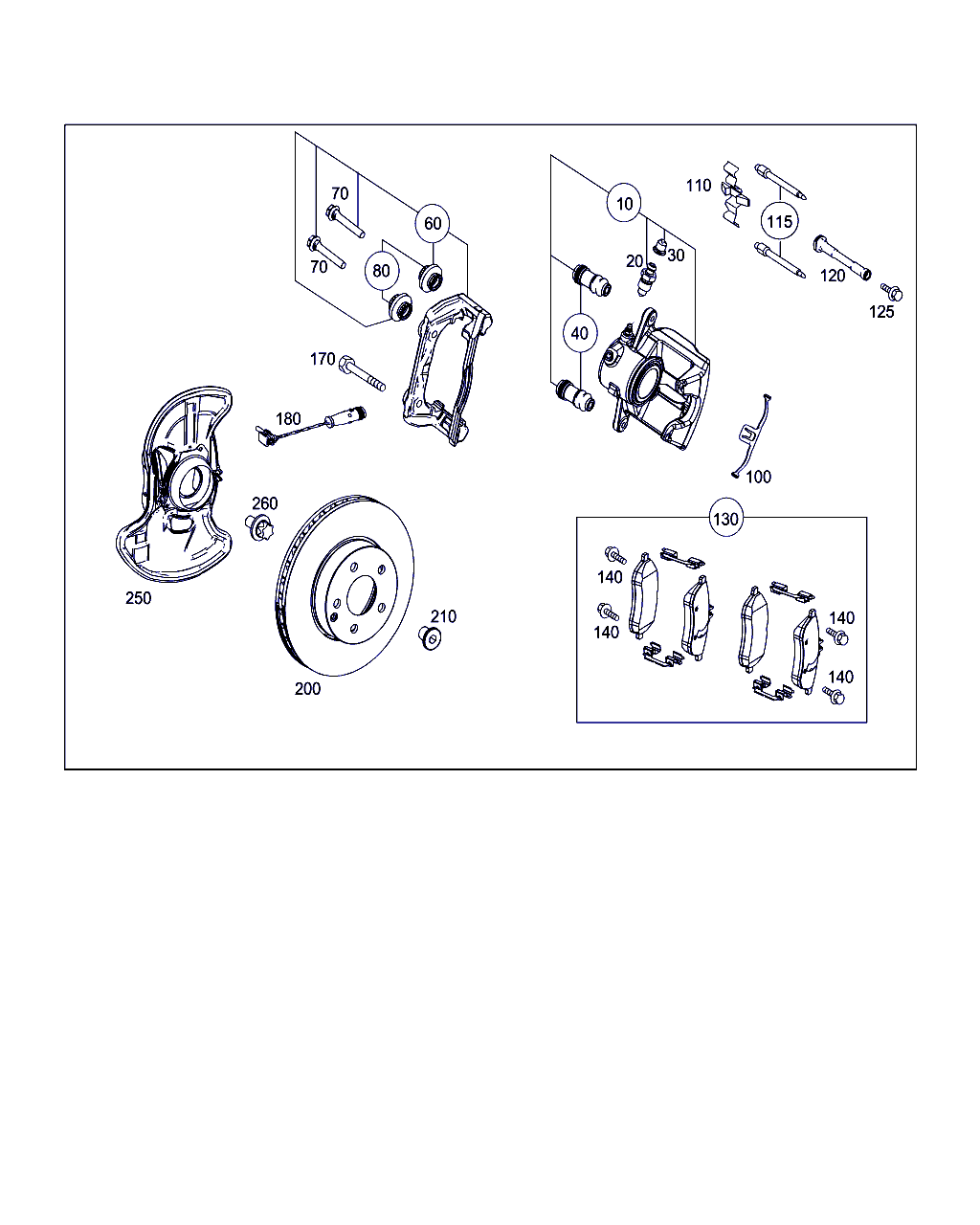 Mercedes-Benz A 005 420 08 20 - Brake Pad Set, disc brake parts5.com