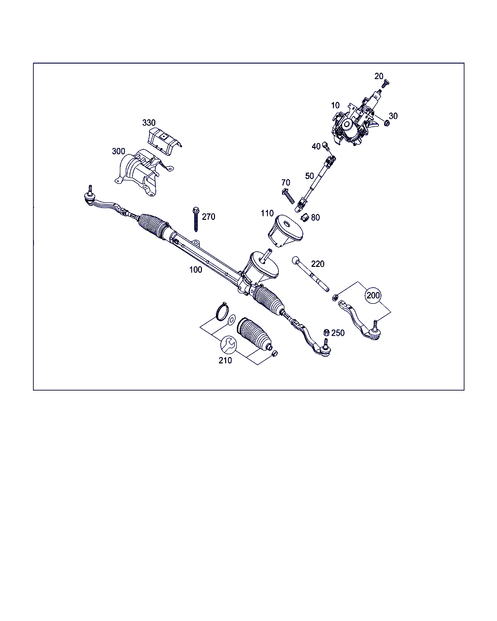 Mercedes-Benz A 415 320 00 89 - Inner Tie Rod, Axle Joint parts5.com