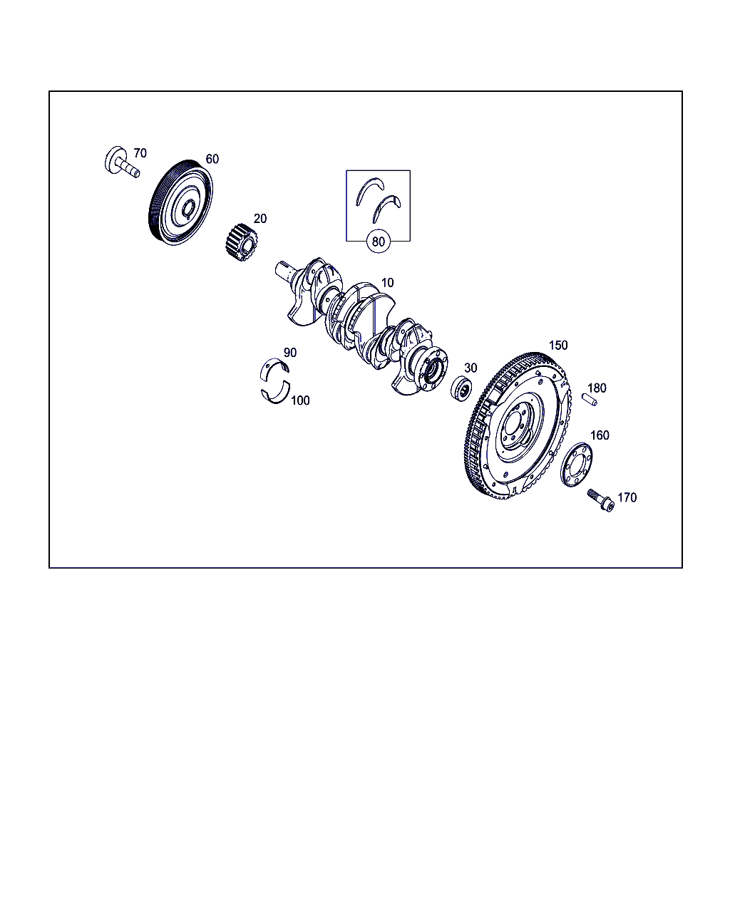 Mercedes-Benz A 607 030 00 03 - Kayış kasnağı, krank mili parts5.com