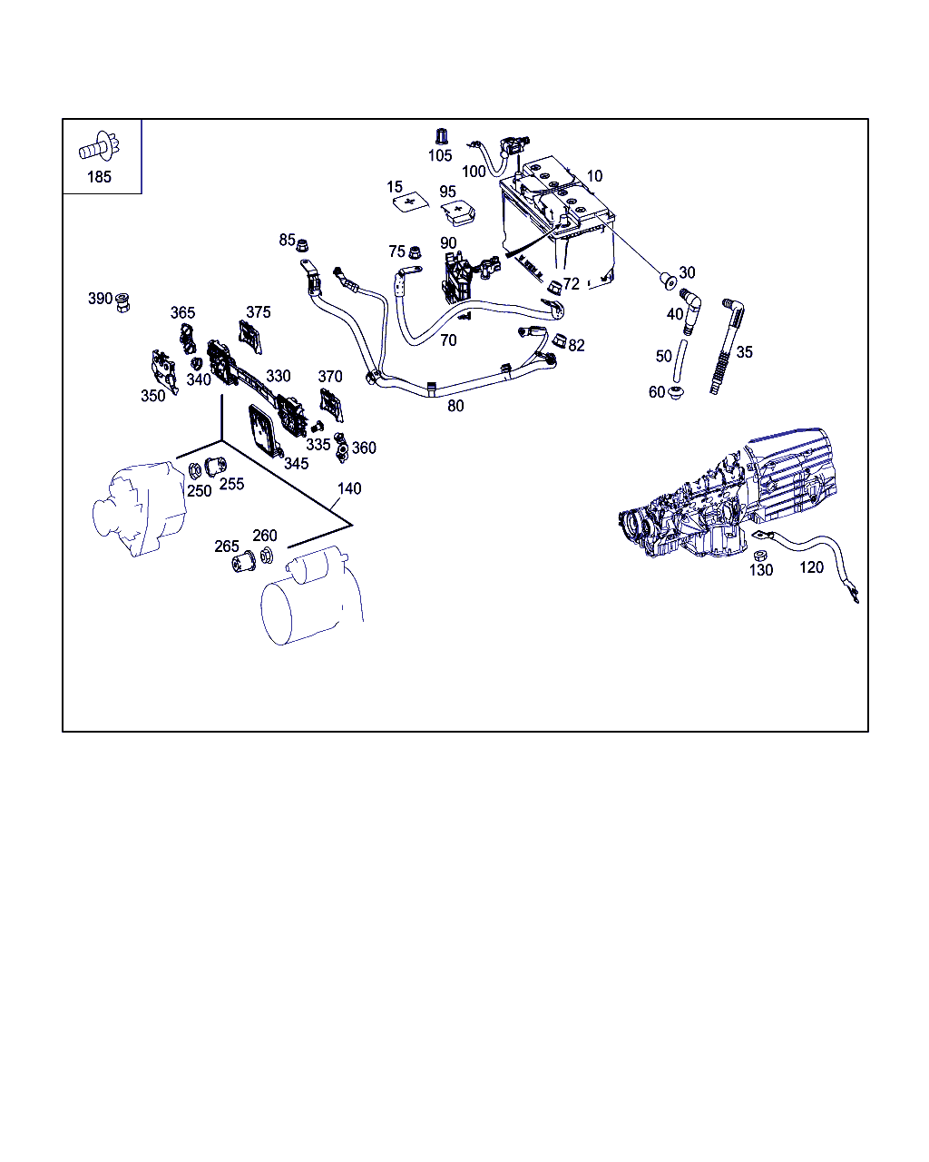 Mercedes-Benz A 000 982 38 04 - Käivitusaku parts5.com