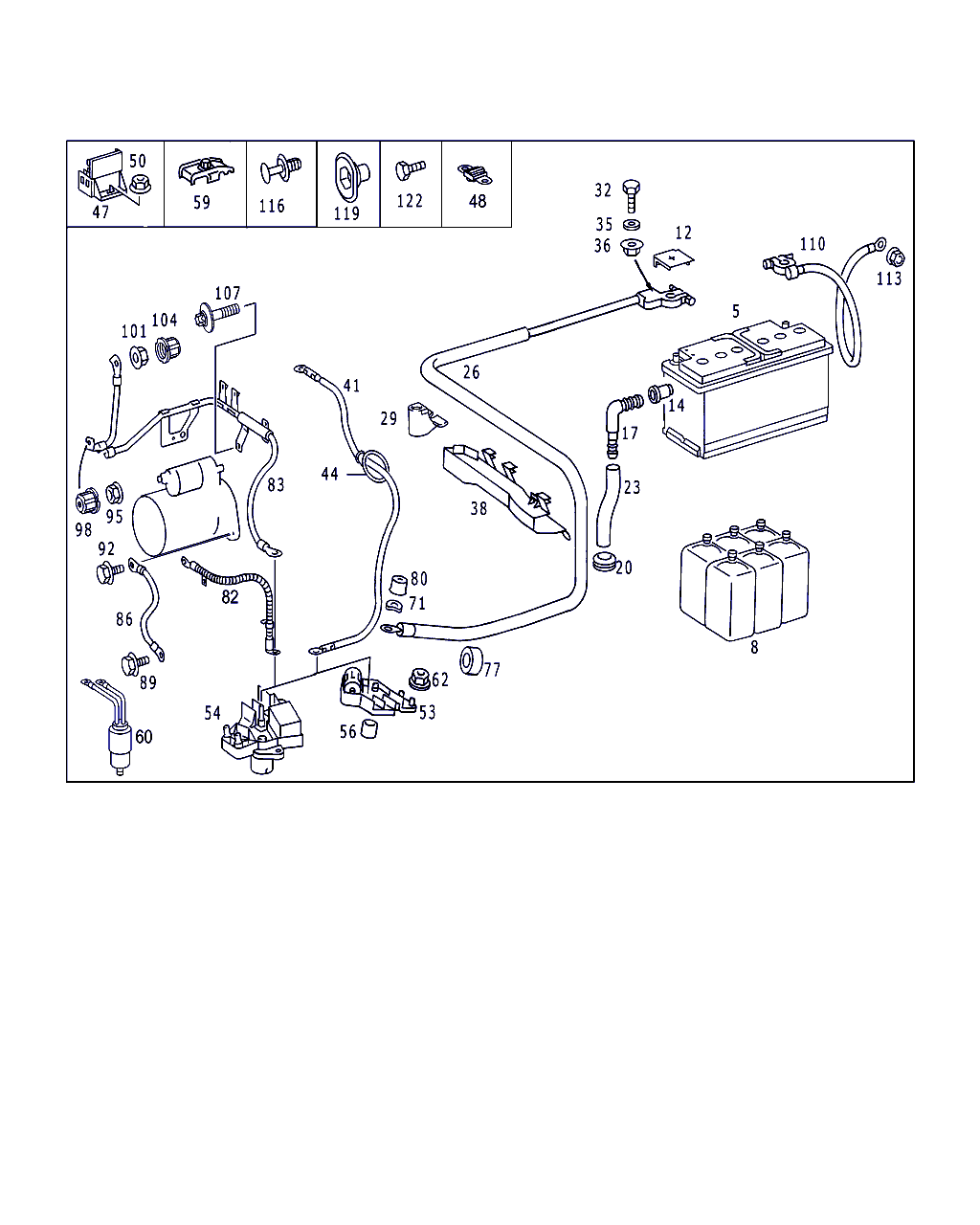 Mitsubishi A 000 982 30 08 - Стартов акумулатор parts5.com