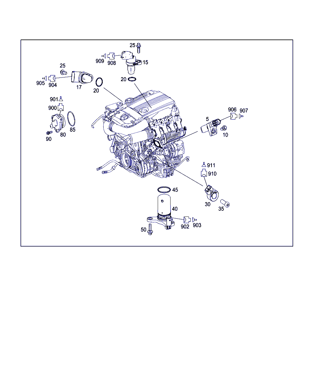 Mercedes-Benz A 272 905 01 43 - İmpuls vericisi, krank mili parts5.com