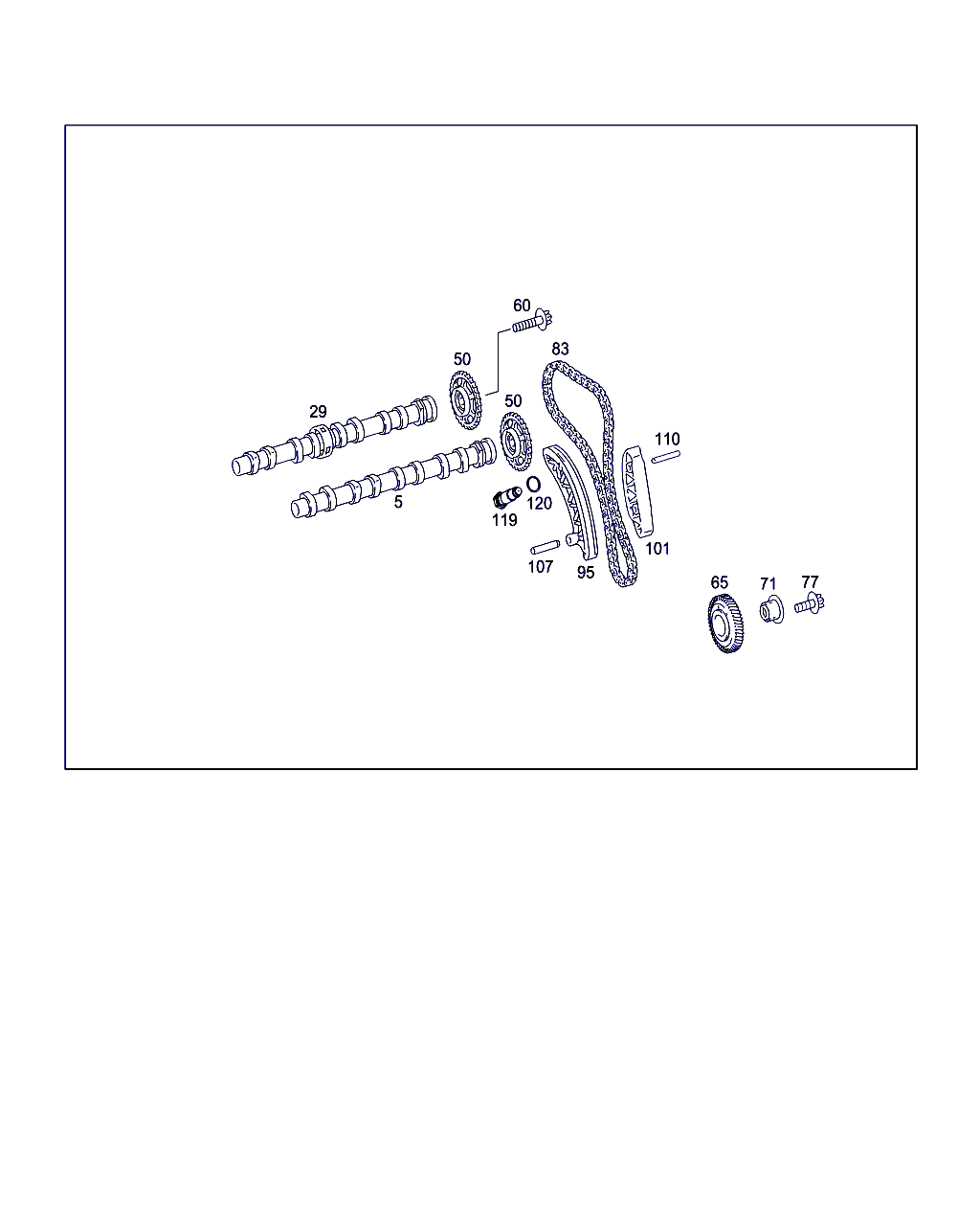 Mercedes-Benz A 000 993 82 76 - Kit de distribution par chaîne parts5.com