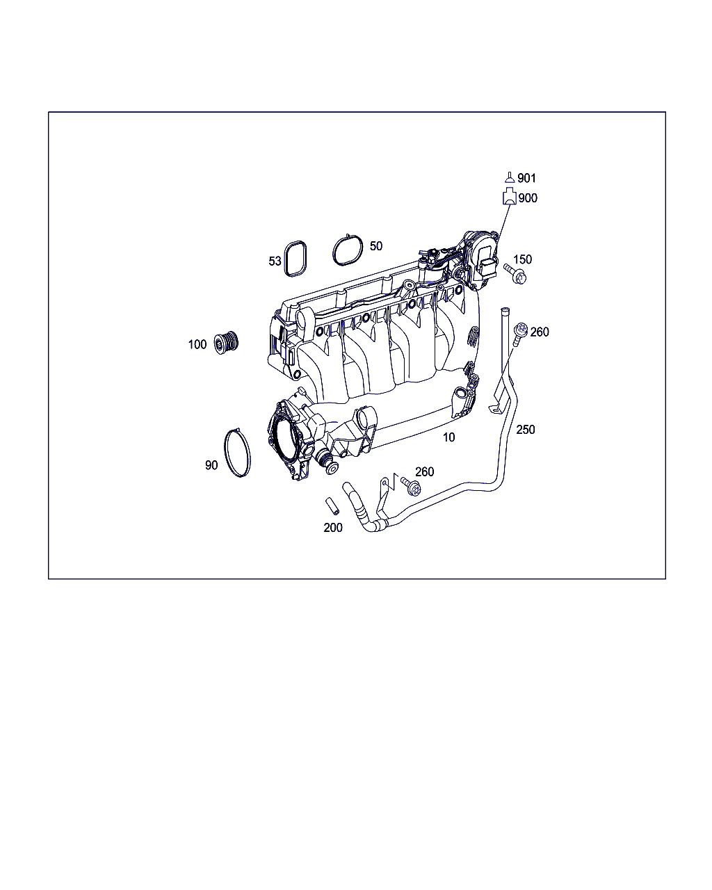 Mercedes-Benz A 271 140 11 01 - Szívócső modul parts5.com