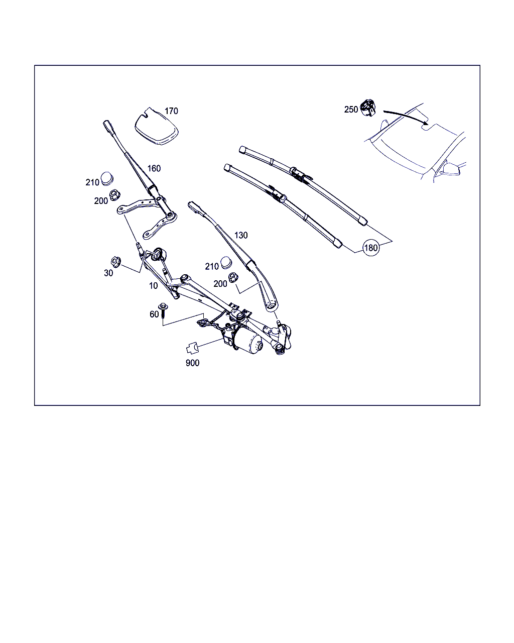 Beijing Benz (BBDC) A 176 820 28 00 - Metlica brisača parts5.com