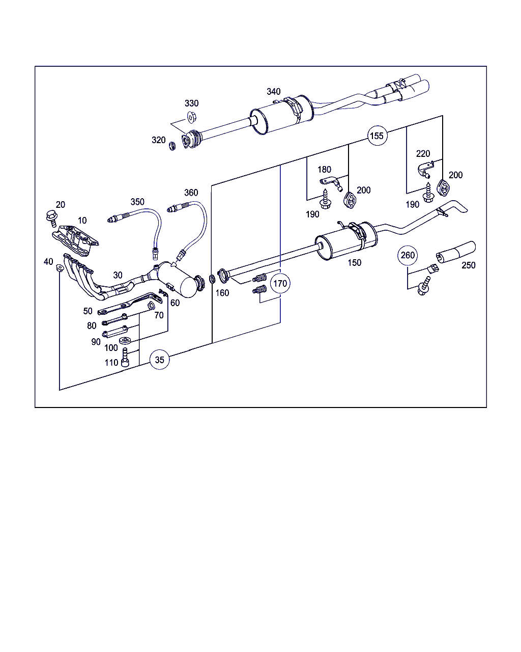 Mercedes-Benz A 002 540 01 17 - Sonda Lambda parts5.com