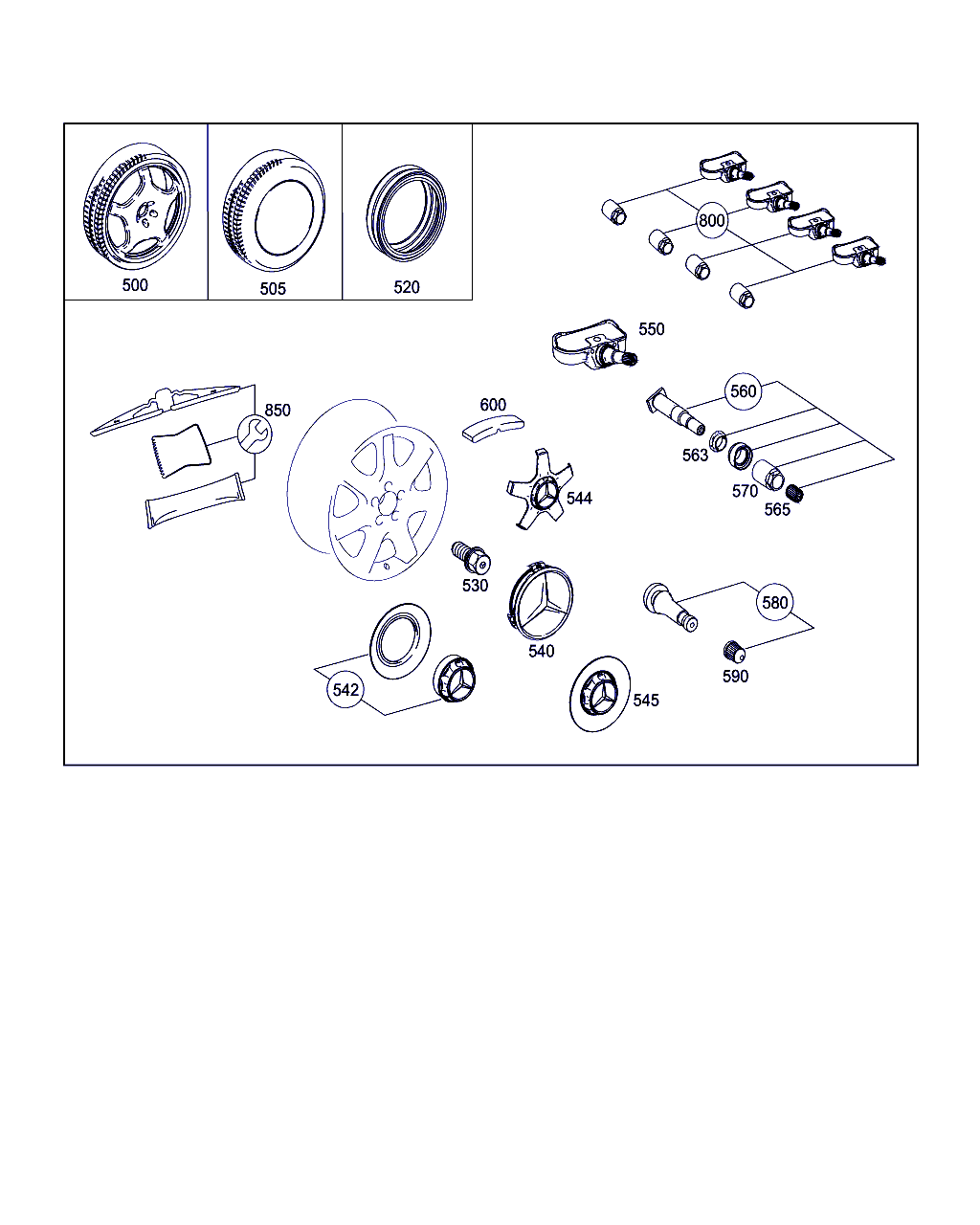 Smart A 000 905 72 00 - Senzor točka, sistem za kontrolu pritiska u pneumaticima parts5.com