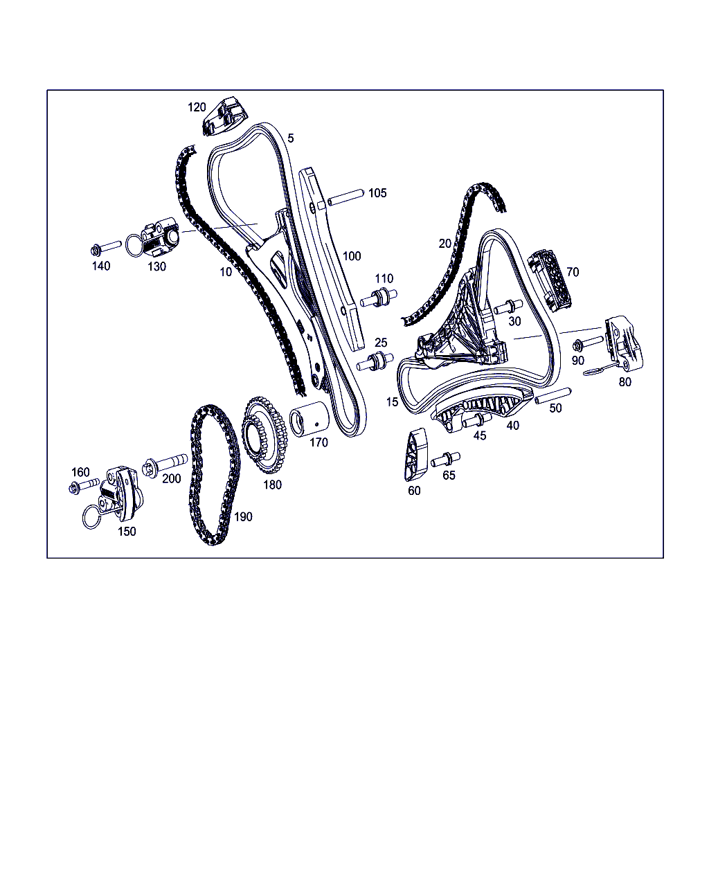 Mercedes-Benz A 000 993 13 78 - Цепь привода распредвала parts5.com