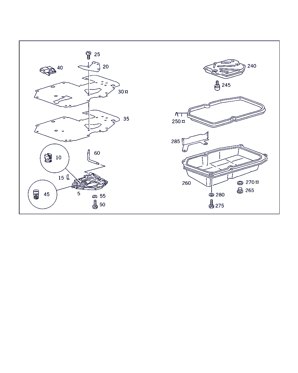 Mercedes-Benz A 123 271 02 80 - Brtva, korito za ulje-automatski mjenjač parts5.com